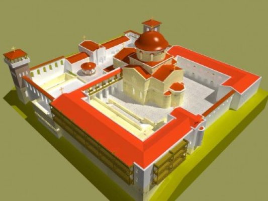 ÎPS Teodosie sfinţeşte locul unde se construieşte Mănăstirea de la Poarta Albă